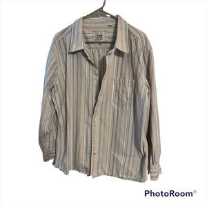 Paper denim & cloth mens xxl button down shirt stripes